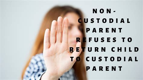 They may wonder if the other parent manipulated their child into feeling this way. . Non custodial parent refuses to communicate with custodial parent